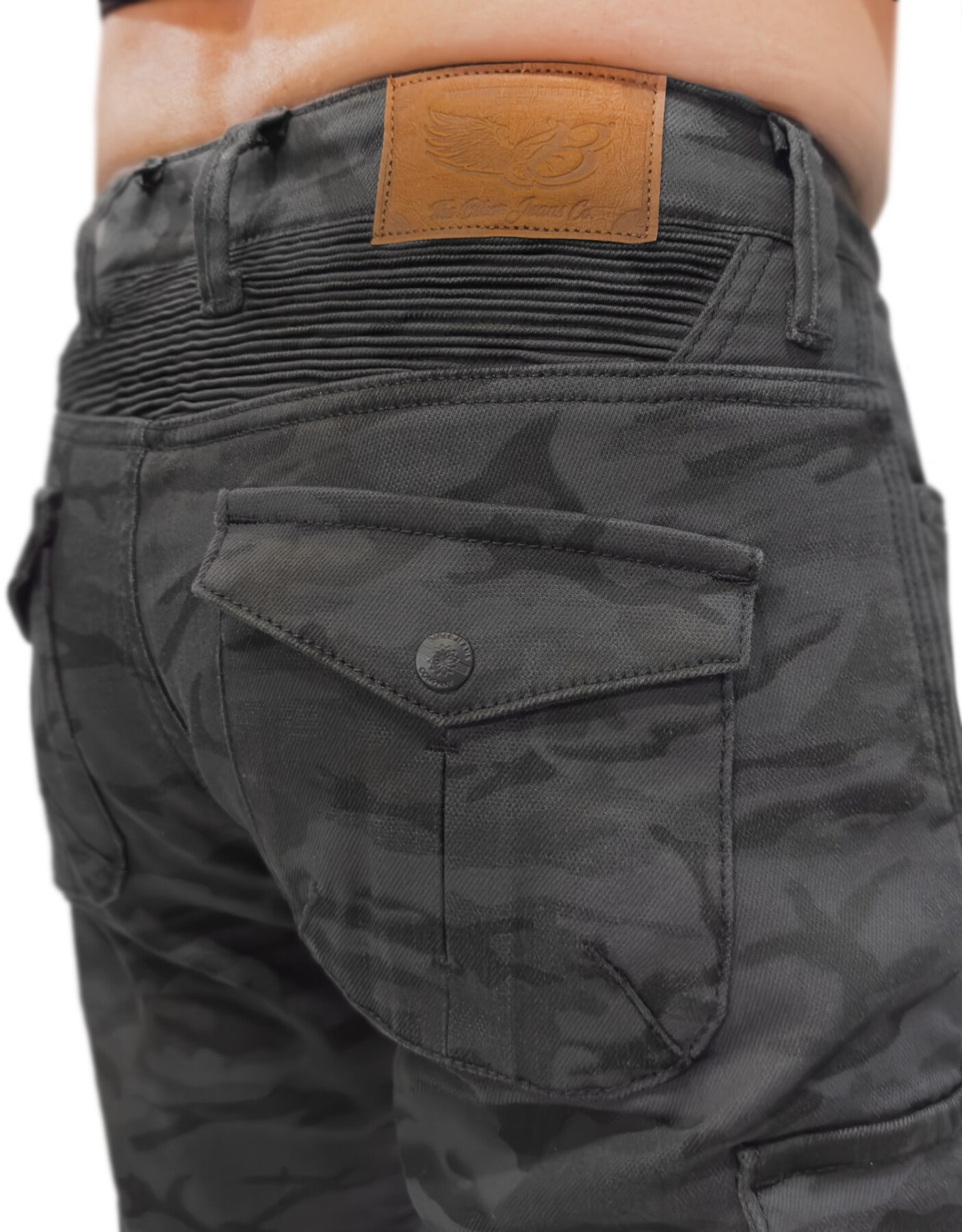 Adventure Flexi Camo Korumalı Motosiklet Kot Pantolonu