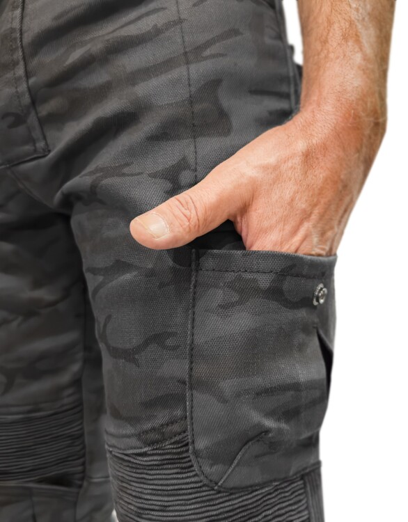 Adventure Flexi Camo Korumalı Motosiklet Kot Pantolonu - Thumbnail