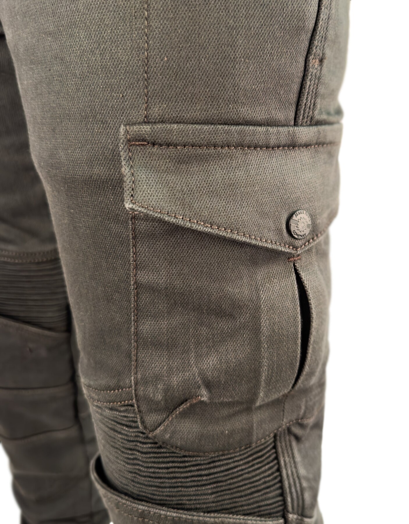 Adventure Flexi Khaki Korumalı Motosiklet Kot Pantolonu