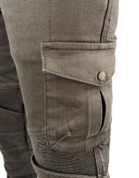 Adventure Flexi Khaki Korumalı Motosiklet Kot Pantolonu - 16