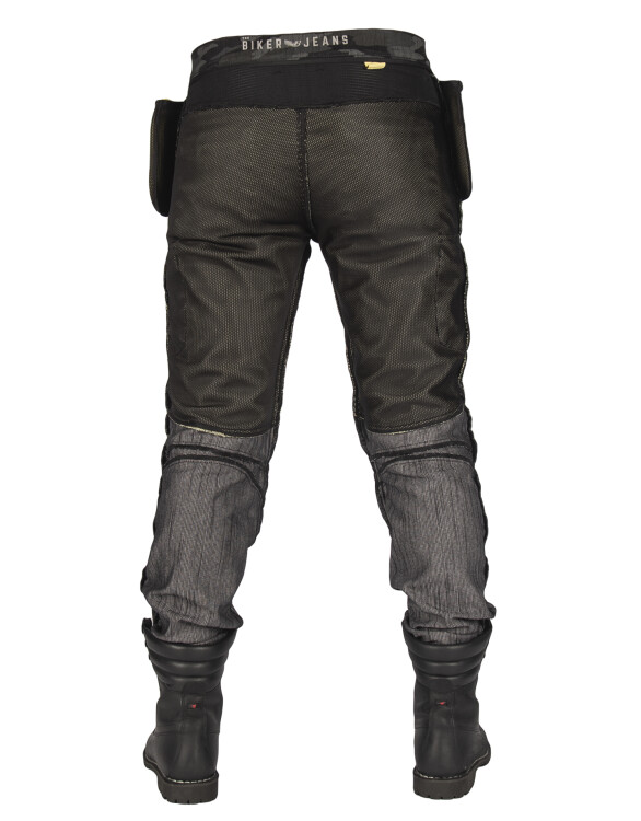 All Road Army Khaki Camo Flexi Korumalı Motosiklet Kot Pantolonu Erkek - Thumbnail