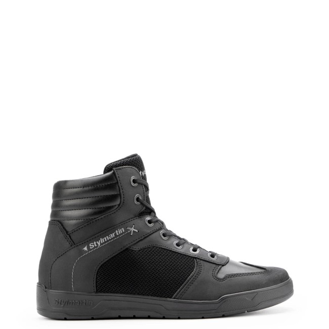 Atom Black Armoured Motorcycle Shoes - Stylmartin