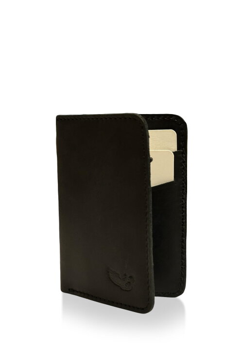 Berlin Black Hakiki Deri Kartlık - The Biker Jeans