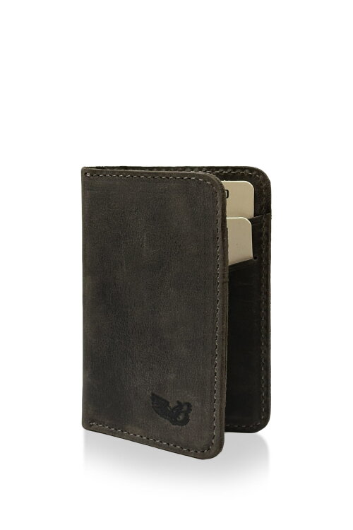 Berlin Grey Hakiki Deri Kartlık - The Biker Jeans