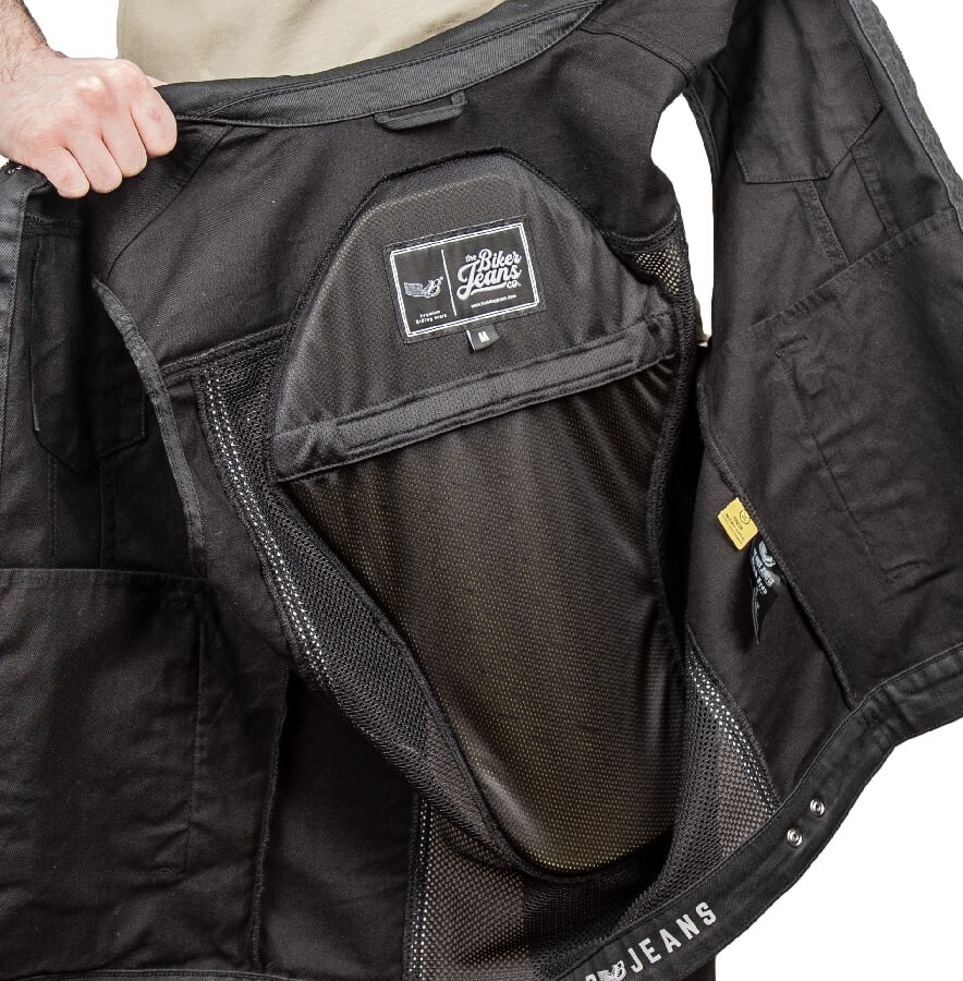 Black Iron Armoured Motorcycle Vest - 12