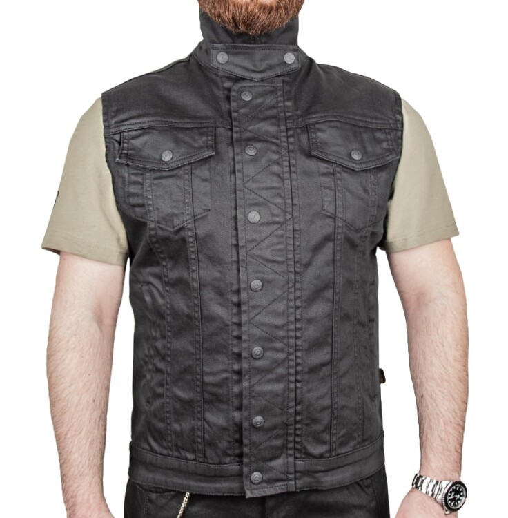 Black Iron Armoured Motorcycle Vest - 2