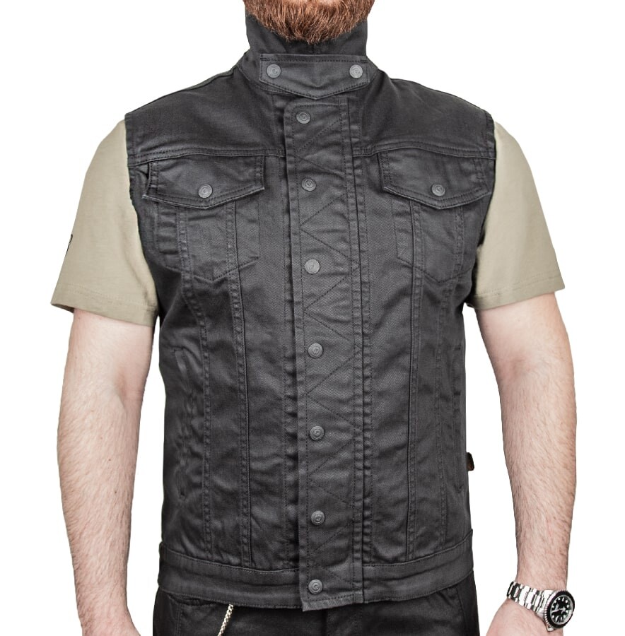 Black Iron Armoured Motorcycle Vest - 2