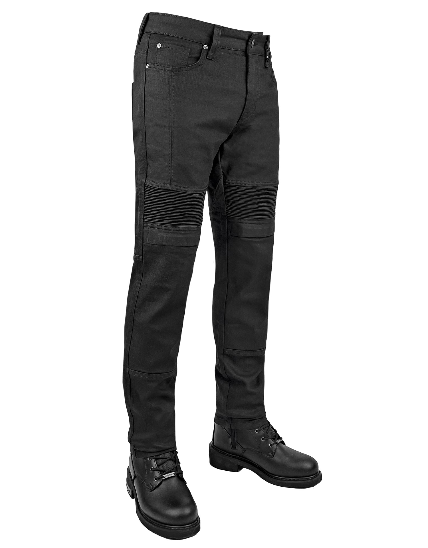 100% DuPont™ Kevlar® Riding Jeans Black Iron Flexi V4
