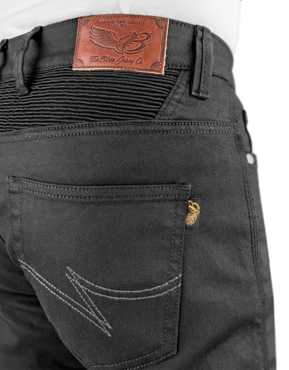 Black Iron Flexi V4 Armoured Riding Jeans - Thumbnail