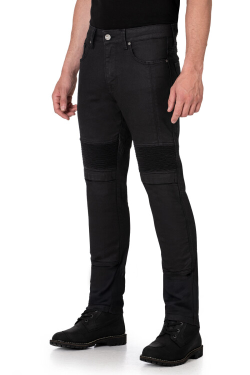 Black Iron Flexi V4 Armoured Riding Jeans - 3