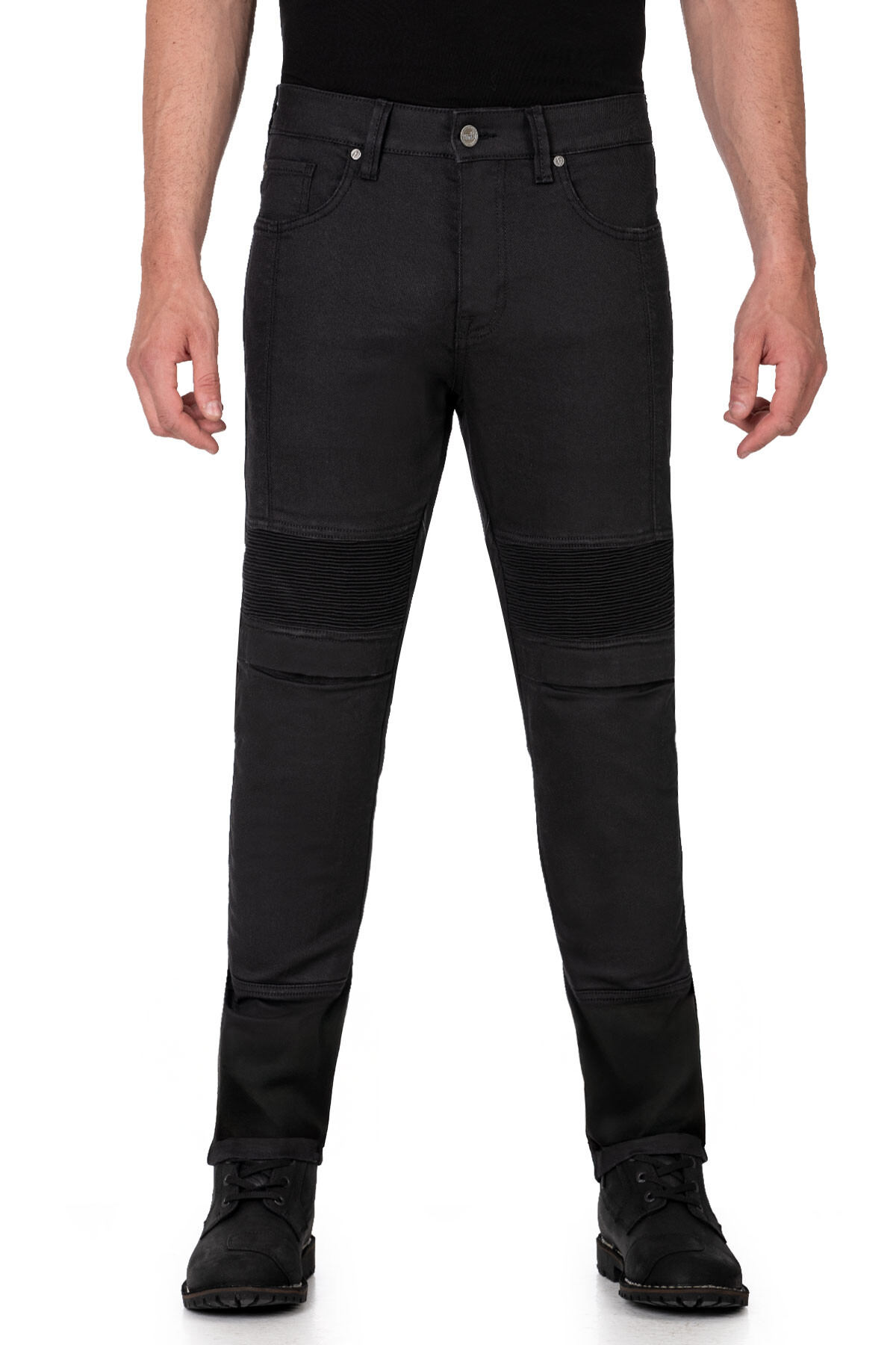Black Iron Flexi V4 Armoured Riding Jeans - 4