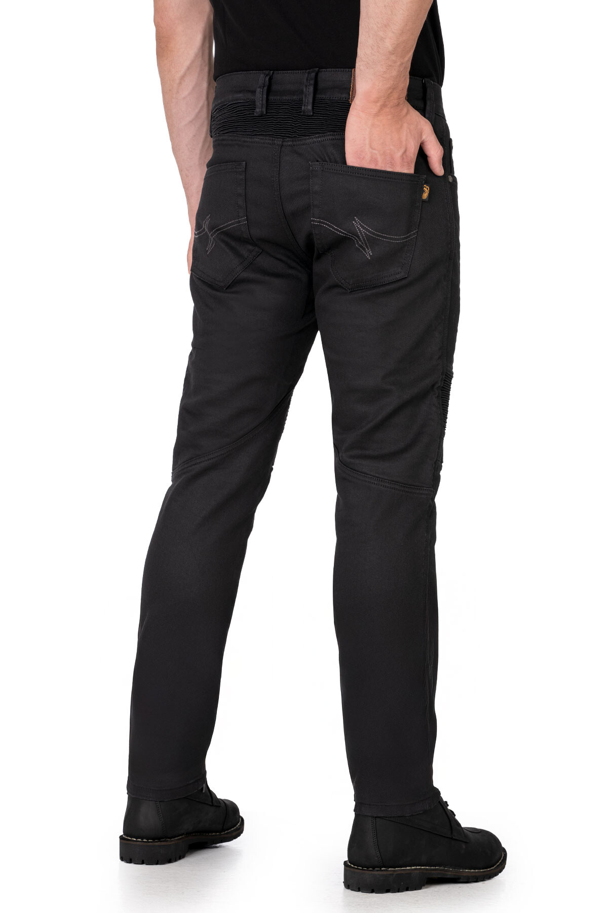 Black Iron Flexi V4 Armoured Riding Jeans - 6