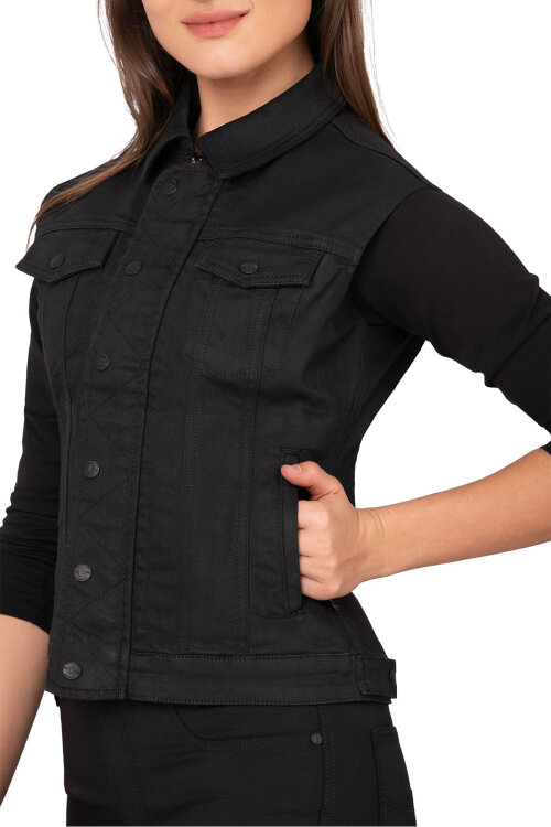 Black Iron Motorcycle Vest Woman - 7