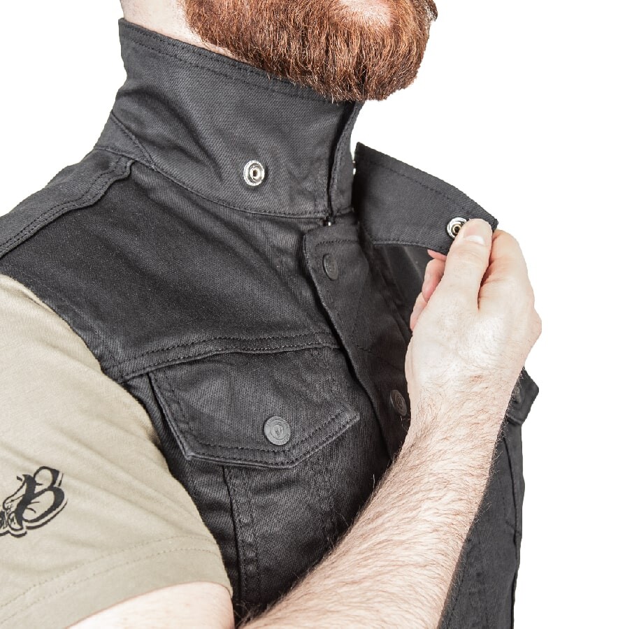 Black Iron Vest Korumalı Motosiklet Yeleği Erkek - 8