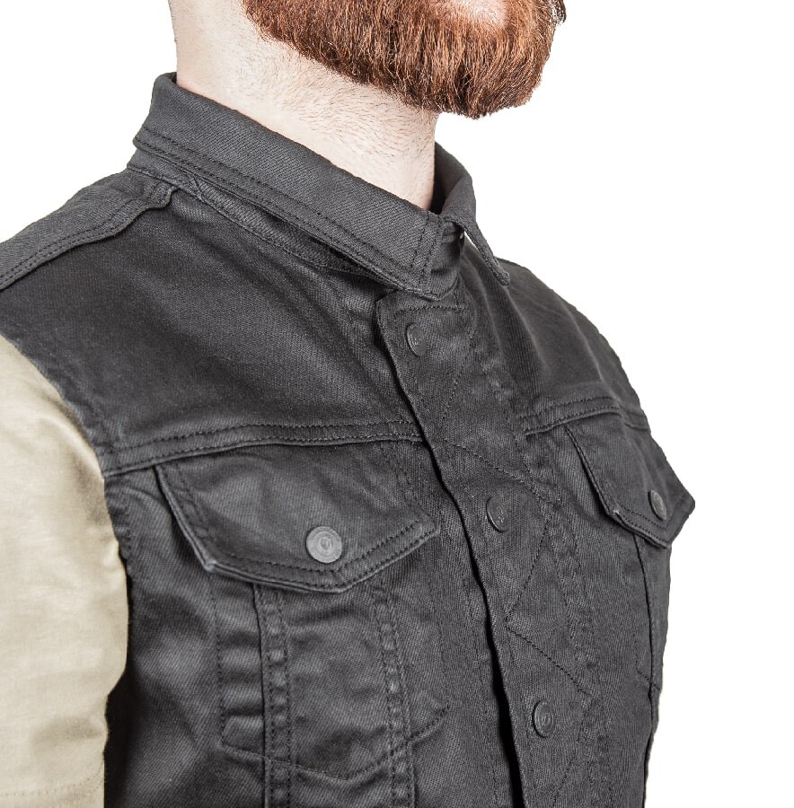 Black Iron Vest Korumalı Motosiklet Yeleği Erkek - 7
