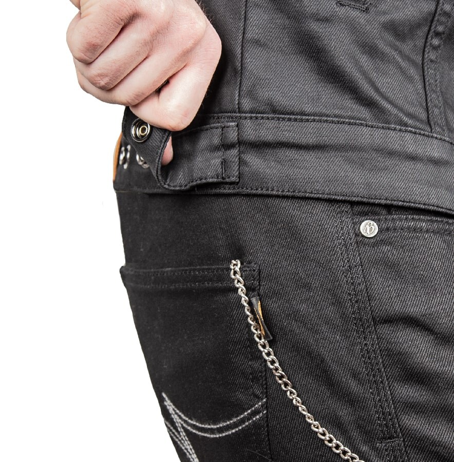 Black Iron Vest Korumalı Motosiklet Yeleği Erkek - 10