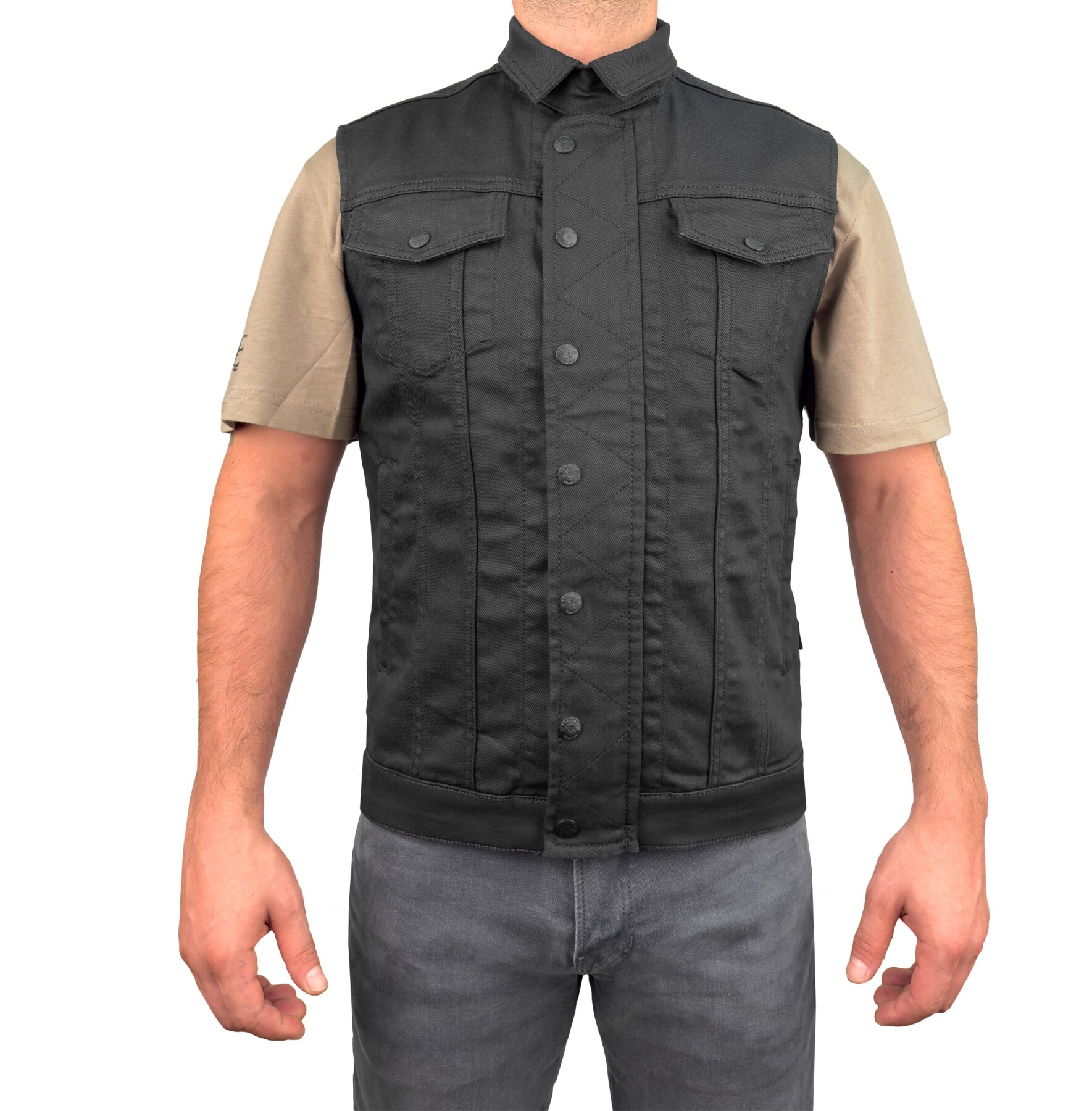 Black Iron Vest Motosiklet Yeleği Erkek