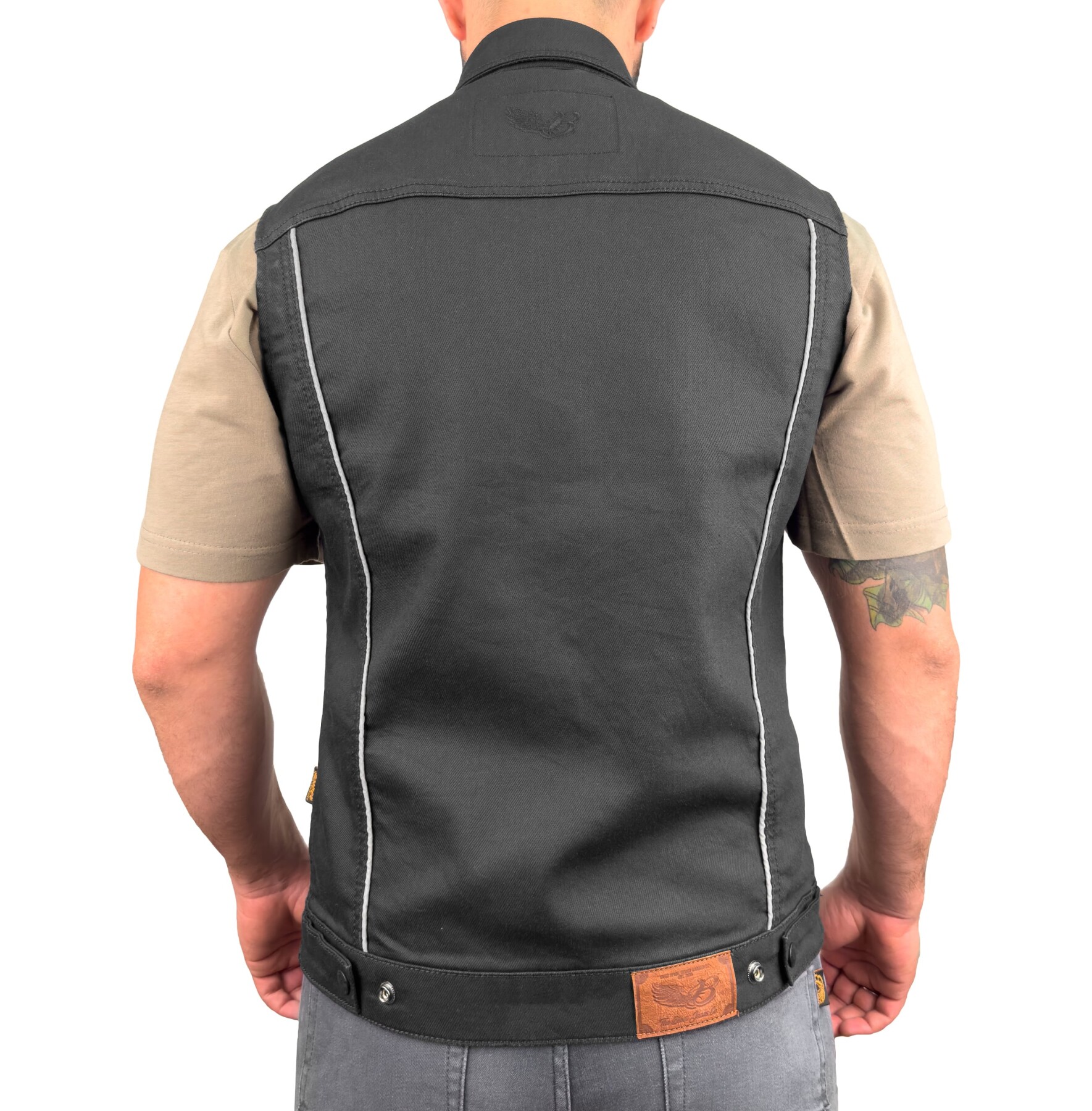 Black Iron Vest Motosiklet Yeleği Erkek