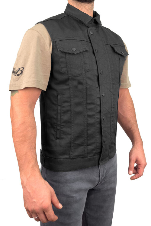 Black Iron Vest Motosiklet Yeleği Erkek - The Biker Jeans