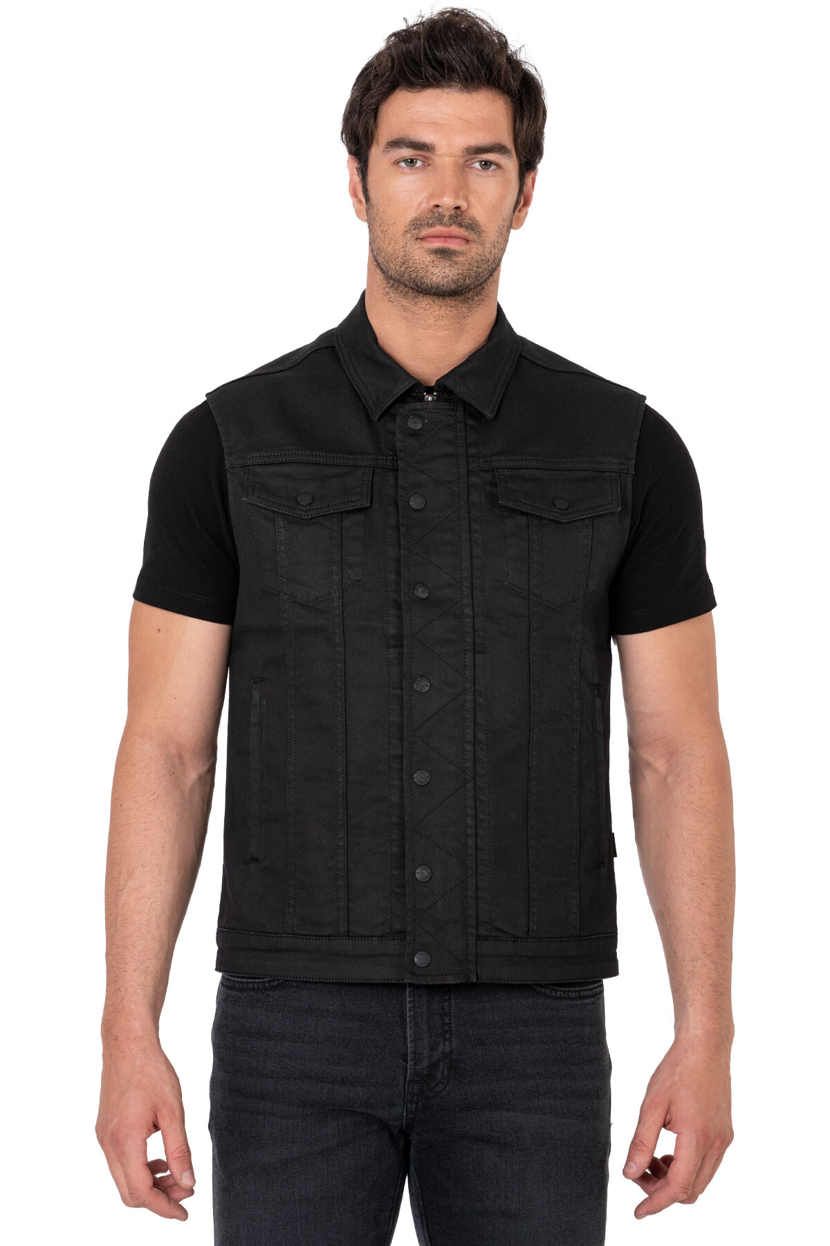 Black Iron Vest Motosiklet Yeleği Erkek - 2