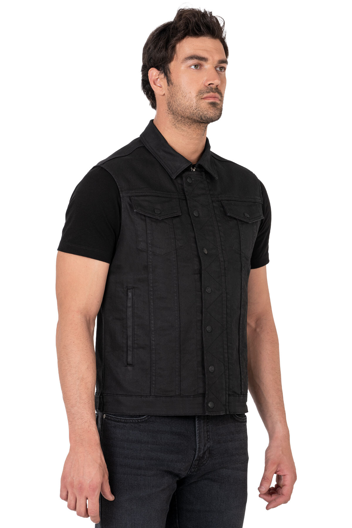 Black Iron Vest Motosiklet Yeleği Erkek - 1