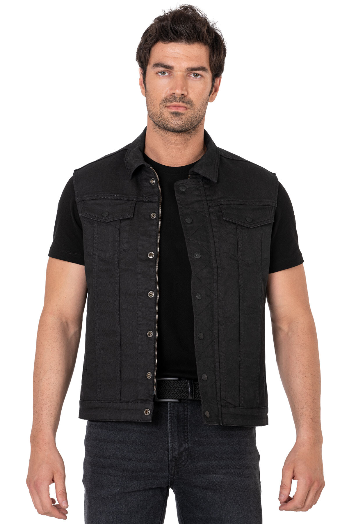Black Iron Vest Motosiklet Yeleği Erkek - 6