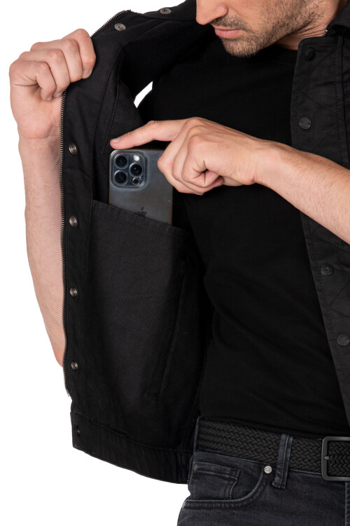 Black Iron Vest Motosiklet Yeleği Erkek - 8