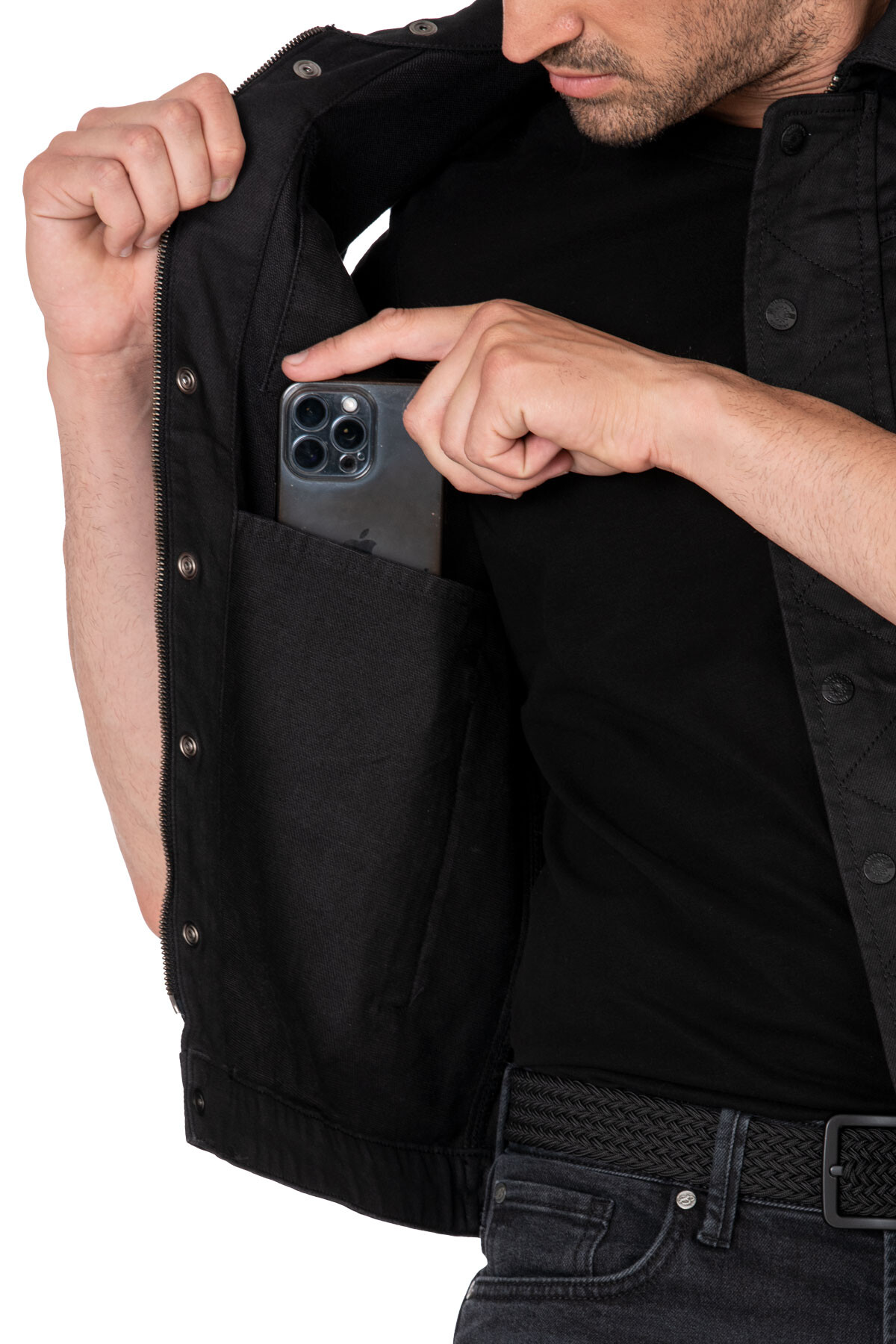 Black Iron Vest Motosiklet Yeleği Erkek - 8