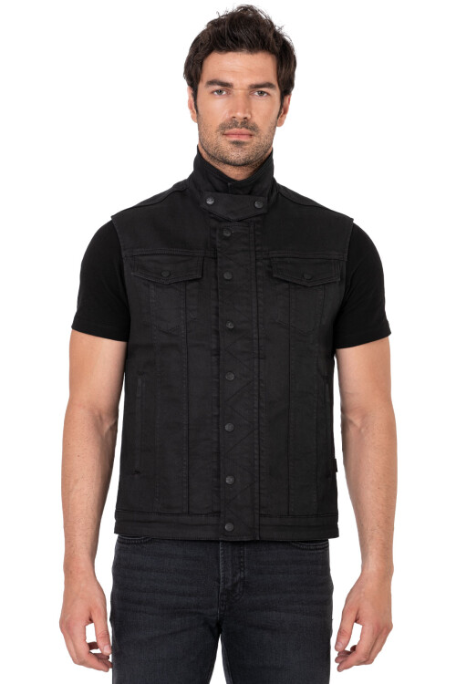 Black Iron Vest Motosiklet Yeleği Erkek - 3