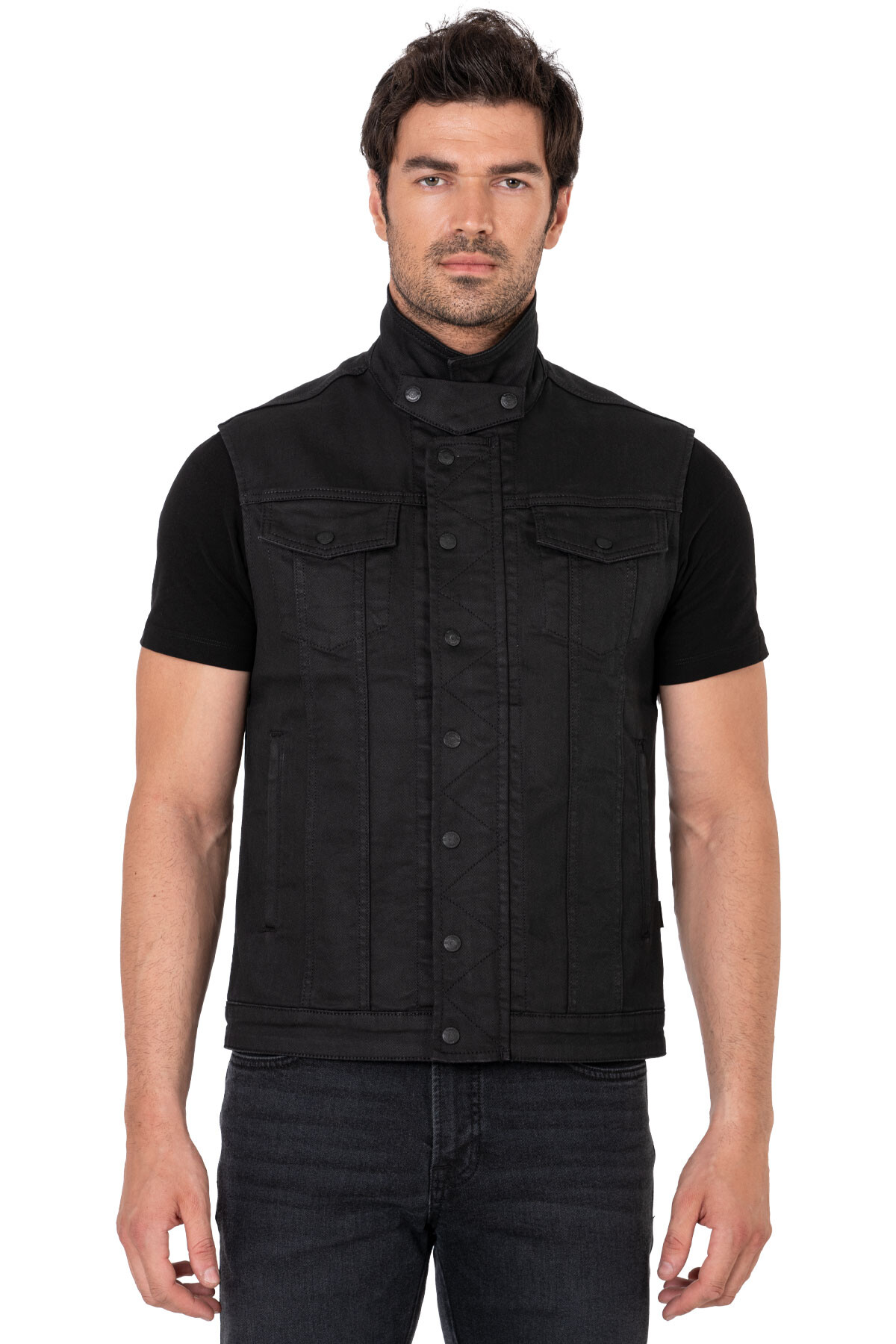 Black Iron Vest Motosiklet Yeleği Erkek - 3