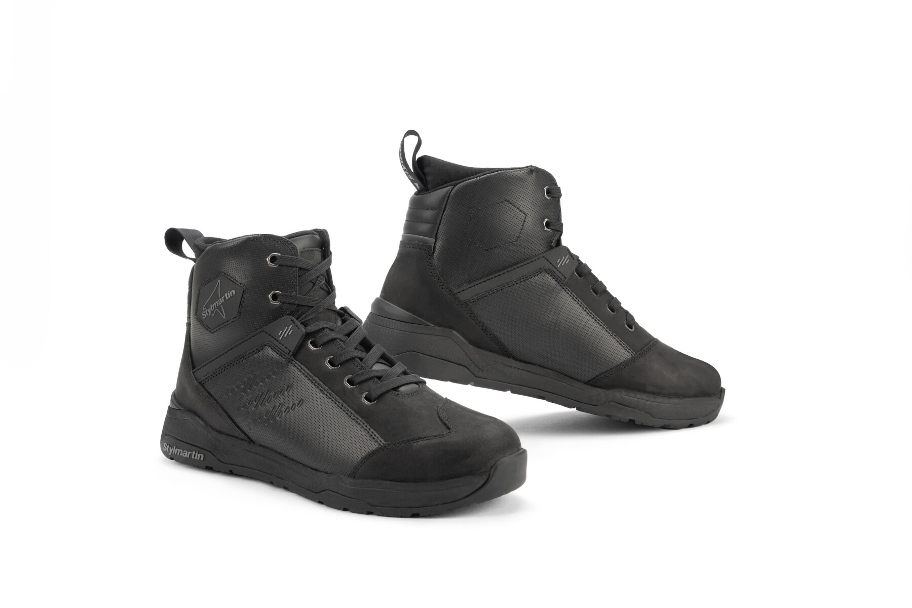 Blink WP Black Armoured Motorcycle Shoes - 4