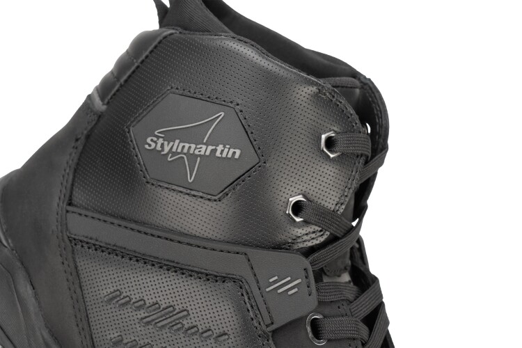 Blink WP Black Armoured Motorcycle Shoes - 6
