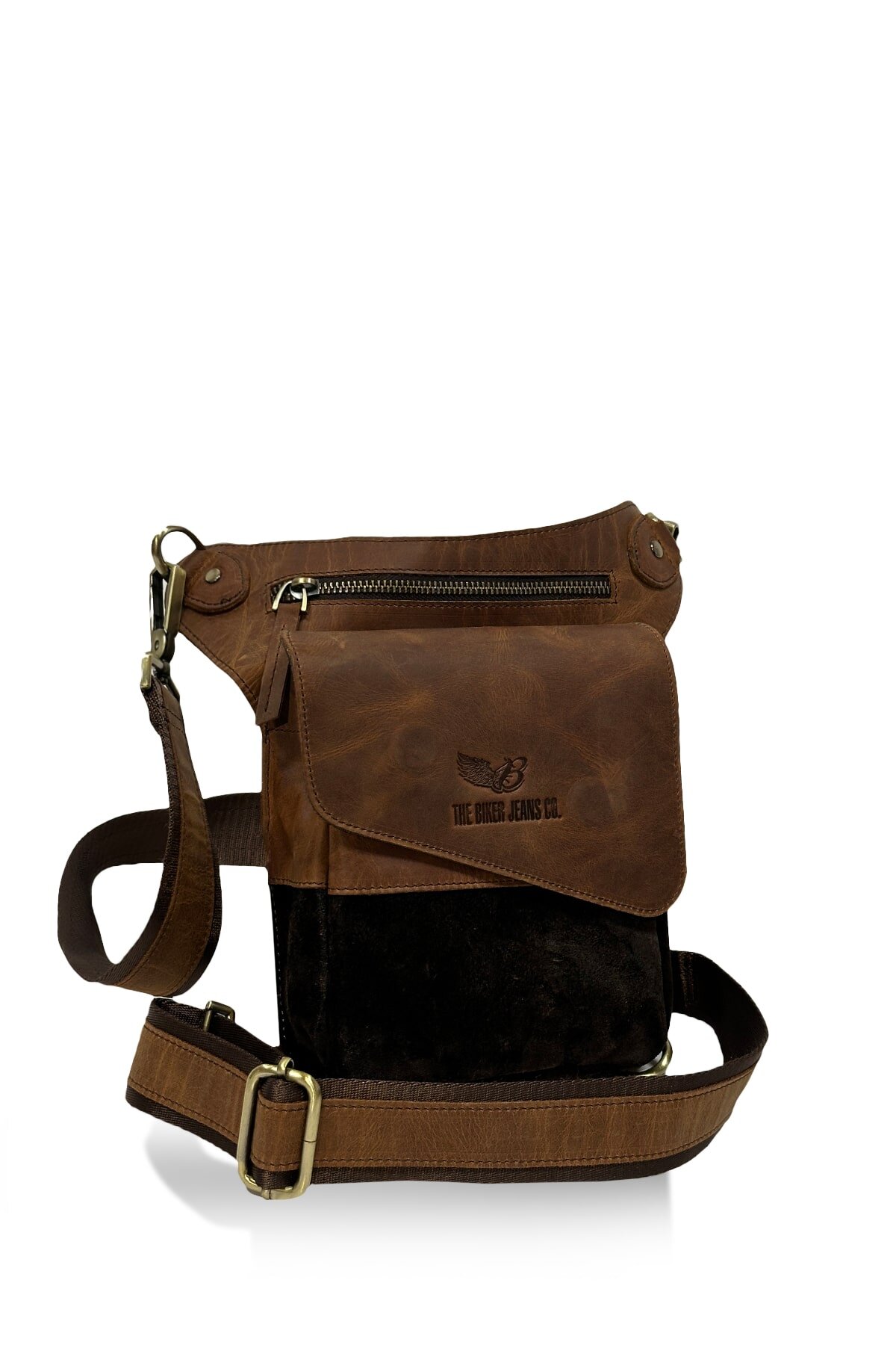 Büyük Bacak Deri Çanta - 1