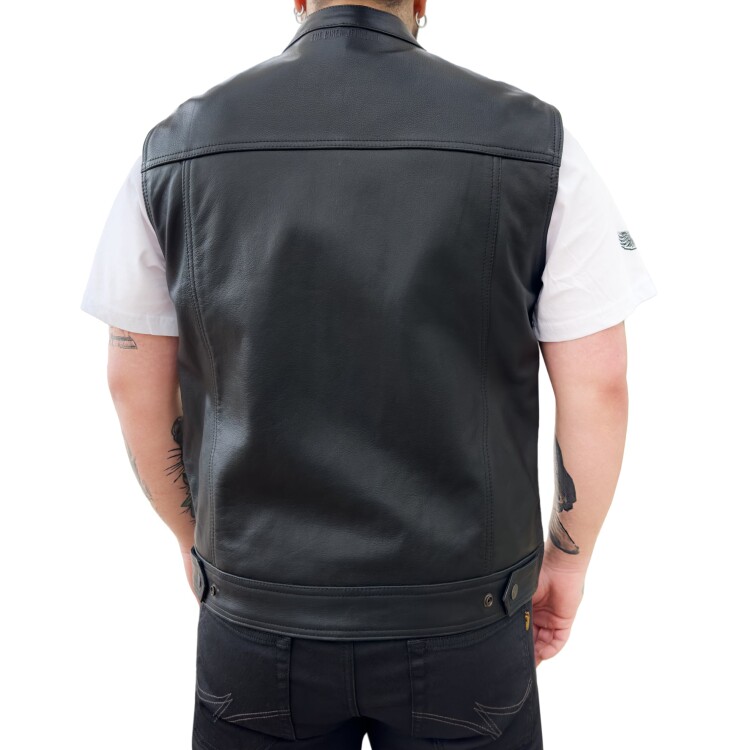 California Leather Motorcycle Vest - Thumbnail