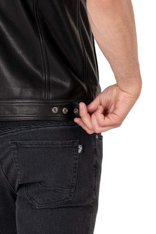 California Leather Motorcycle Vest - 10