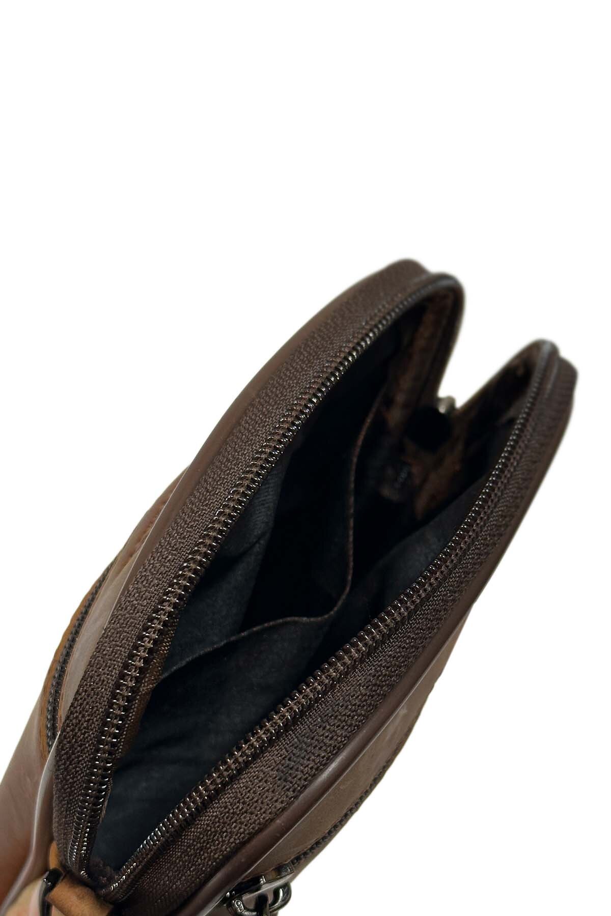 Çapraz Deri Çanta - Tek Gözlü - 3