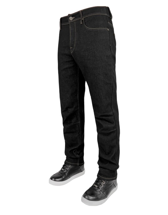 City Biker Cold Killer Black Armoured Riding Jeans - Thumbnail