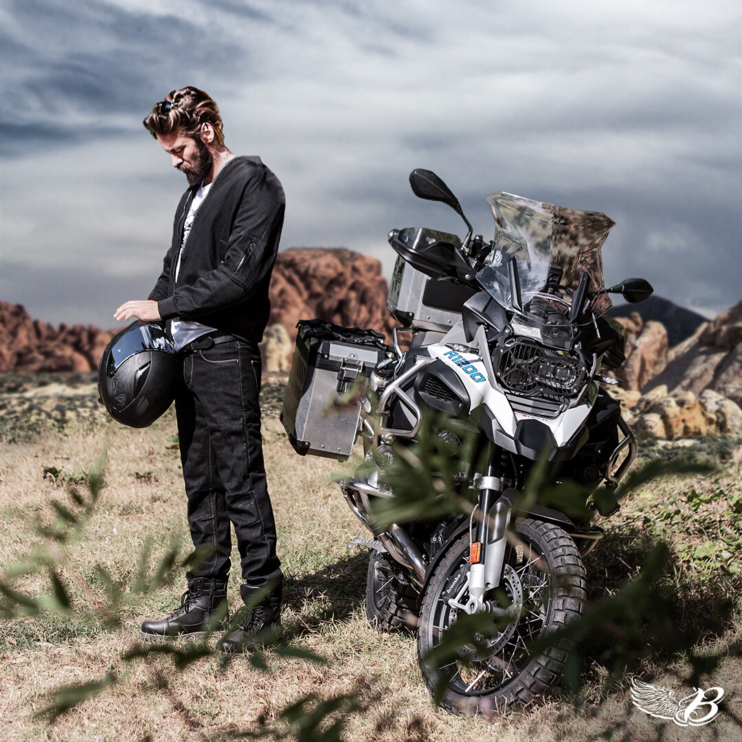 City Biker Cold Killer Black Korumalı Motosiklet Kot Pantolonu Erkek - 11