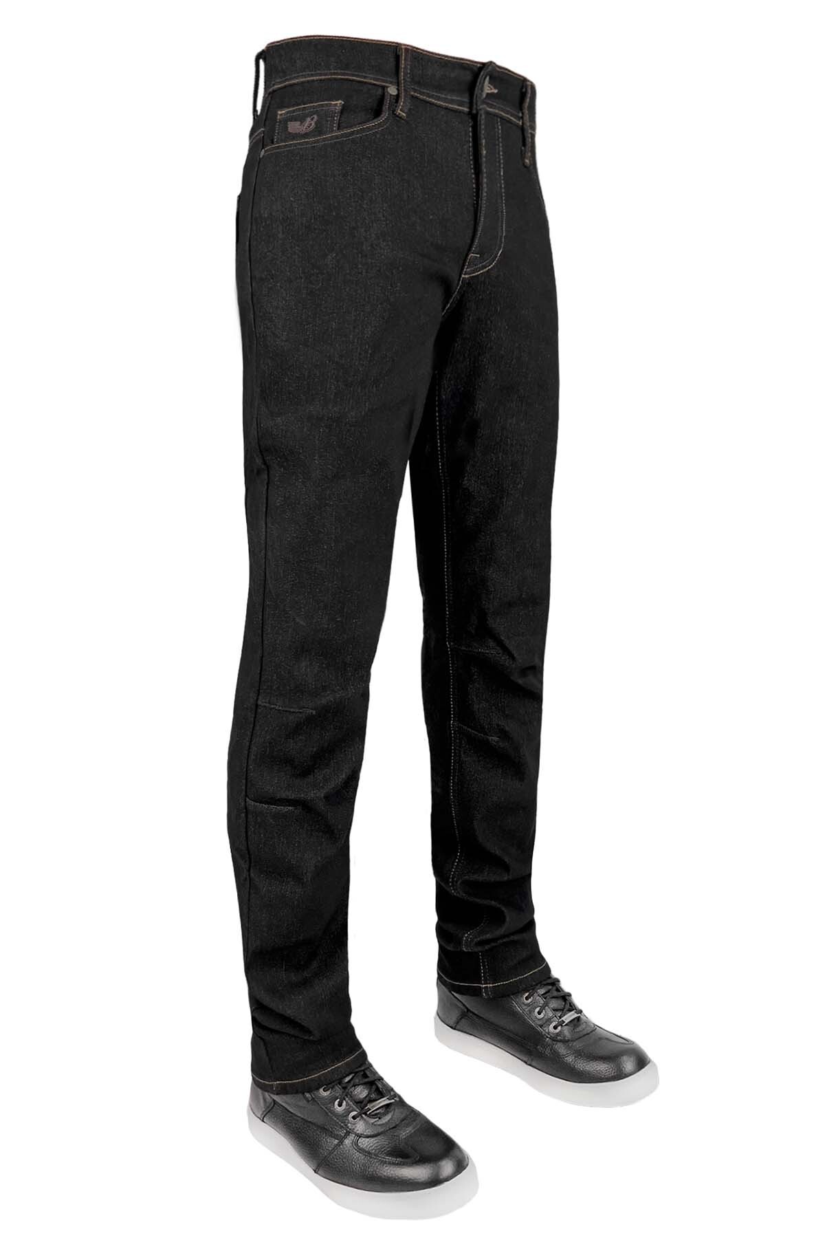 City Biker Cold Killer Black Korumalı Motosiklet Kot Pantolonu Erkek - 1