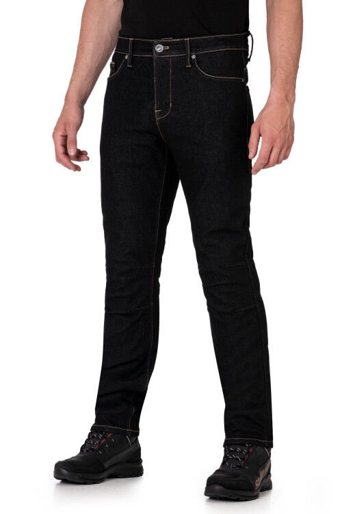 City Biker Cold Killer Black Korumalı Motosiklet Kot Pantolonu Erkek - 4