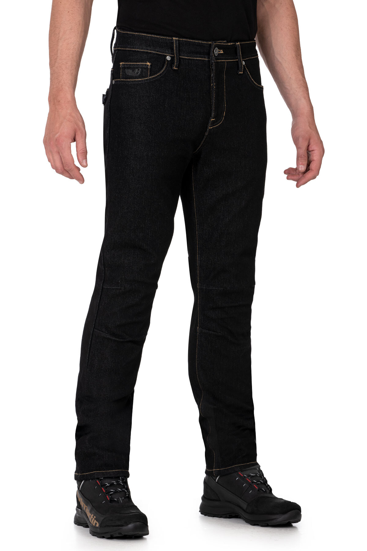 City Biker Cold Killer Black Korumalı Motosiklet Kot Pantolonu Erkek - 1