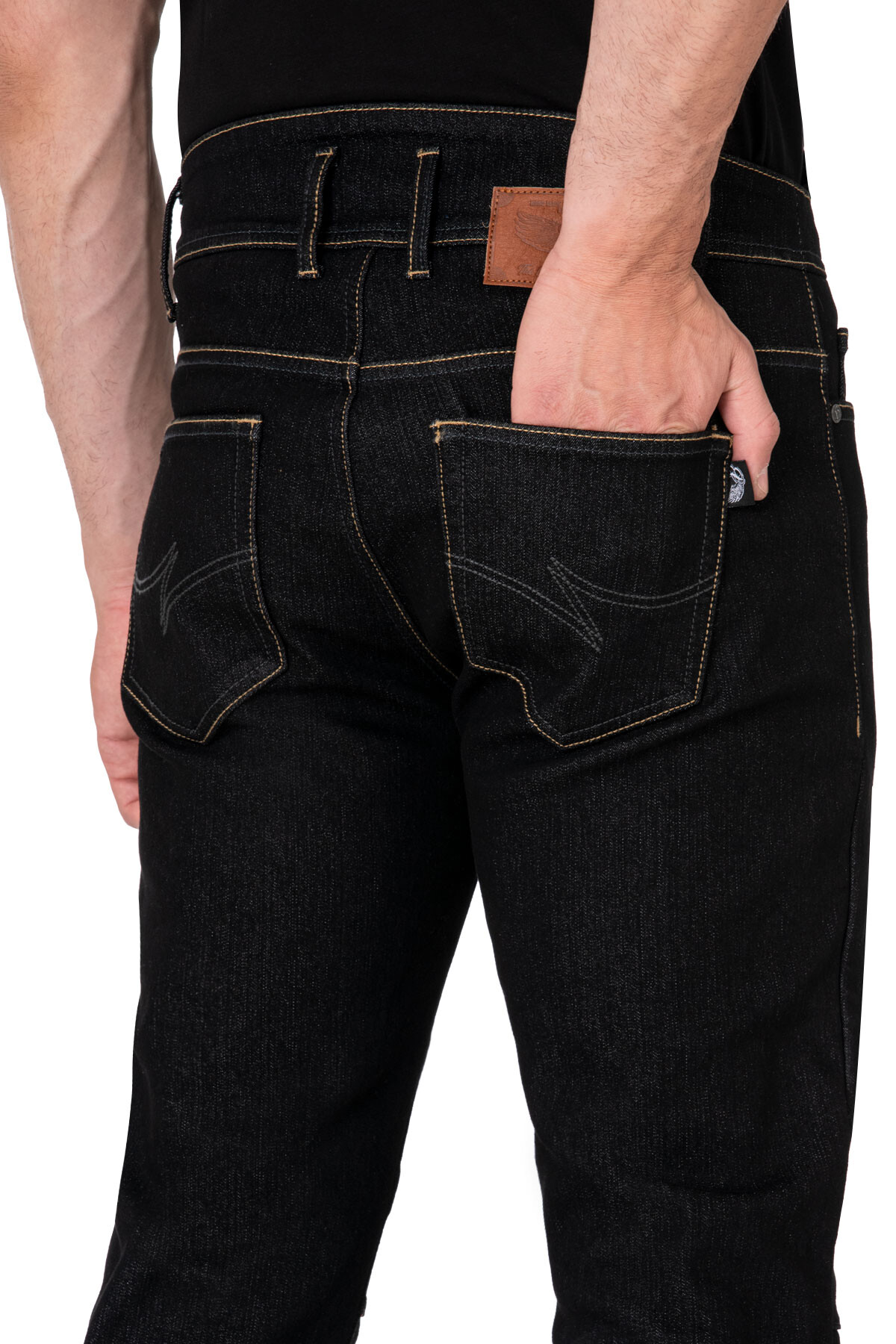 City Biker Cold Killer Black Korumalı Motosiklet Kot Pantolonu Erkek - 6