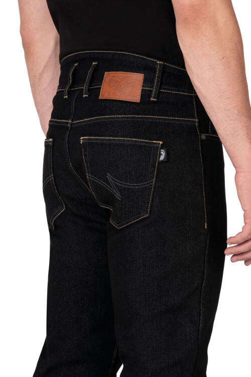 City Biker Cold Killer Black Korumalı Motosiklet Kot Pantolonu Erkek - 7