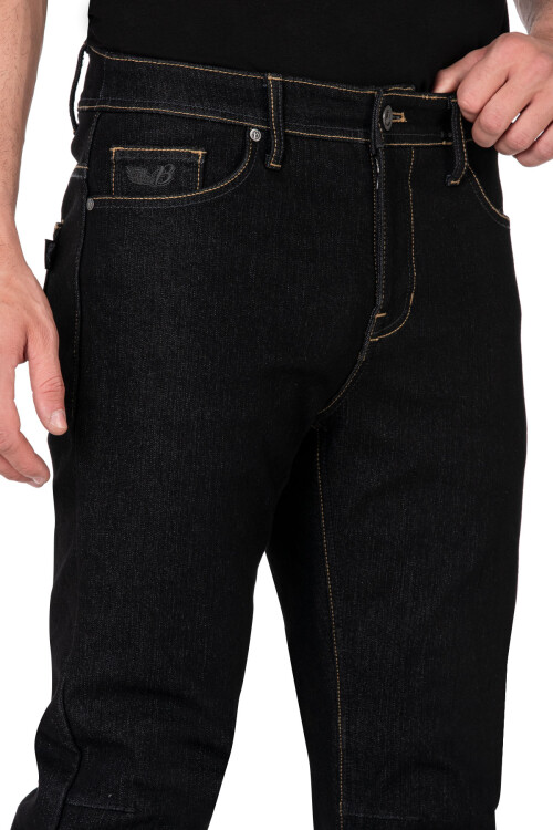 City Biker Cold Killer Black Korumalı Motosiklet Kot Pantolonu Erkek - 9