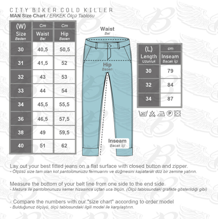 City Biker Cold Killer Black Korumalı Motosiklet Kot Pantolonu Erkek - 5