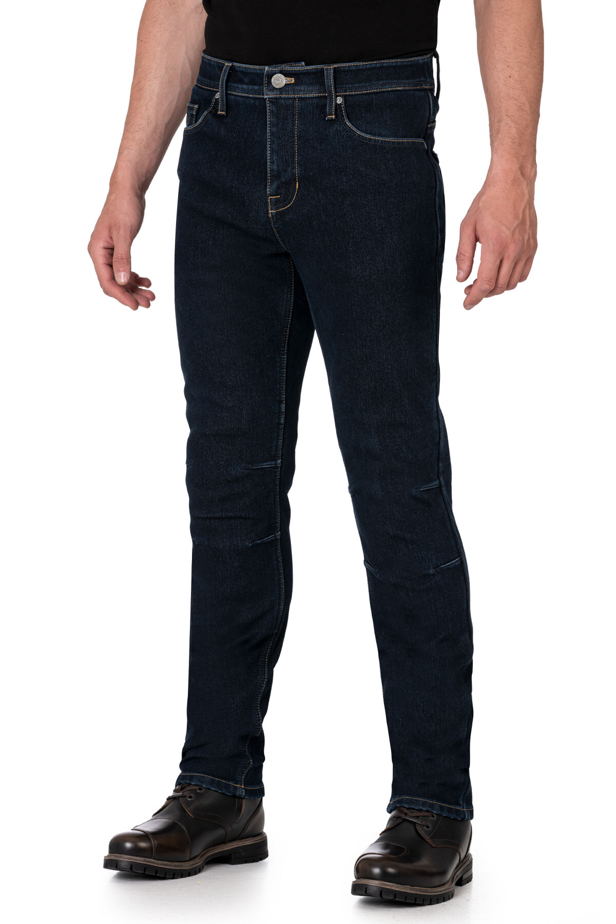 City Biker Cold Killer Dark Blue Korumalı Motosiklet Kot Pantolonu Erkek - 4