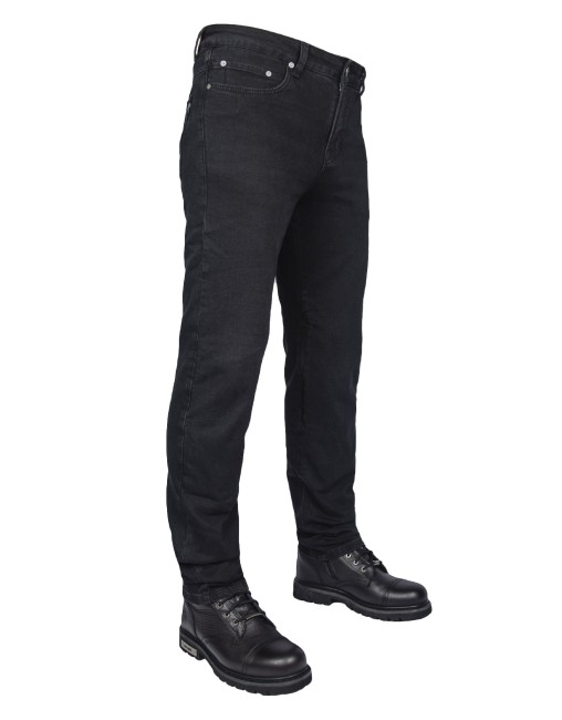 The Biker Jeans - City PRO101 BLACK Korumalı Motosiklet Kot Pantolonu Erkek