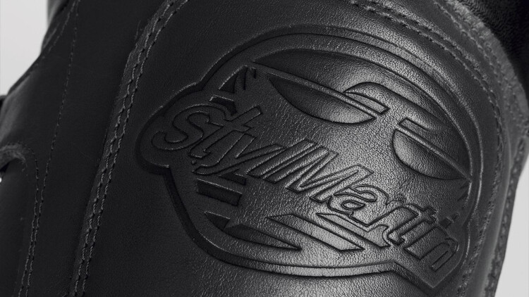 CONTINENTAL Black Armoured Motorcycle Shoes - 8