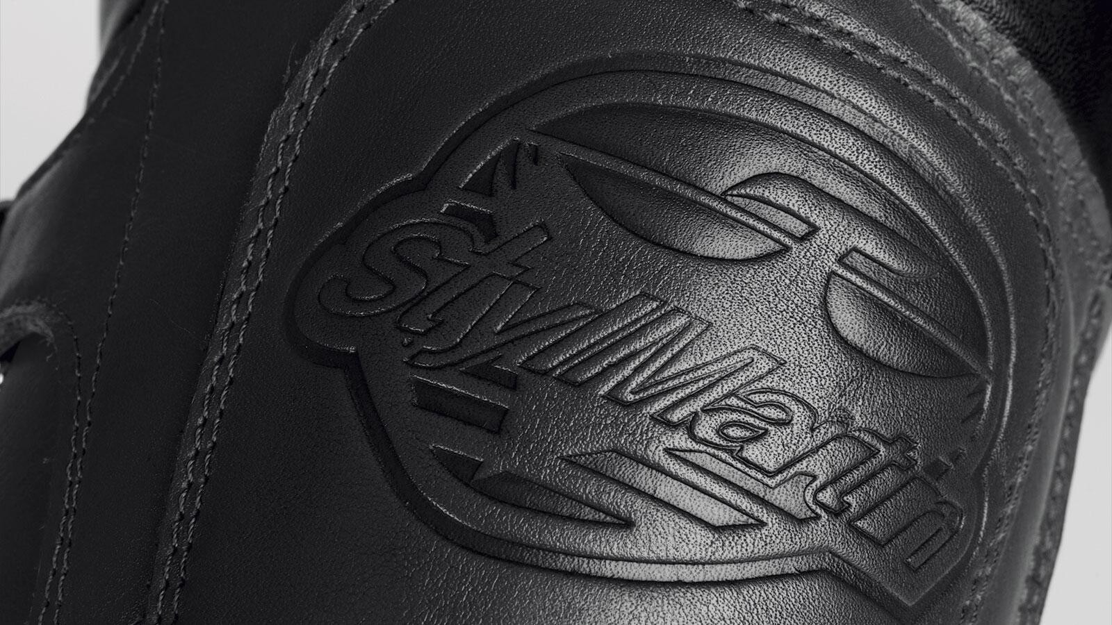 CONTINENTAL Black Armoured Motorcycle Shoes - 8