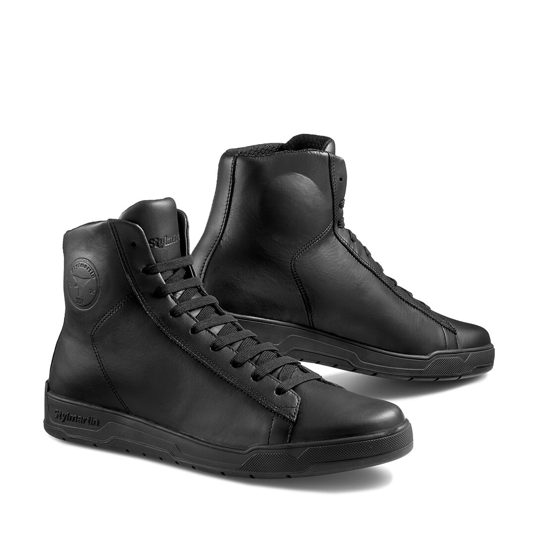 Core WP Black Armoured Motorcycle Shoes - 2